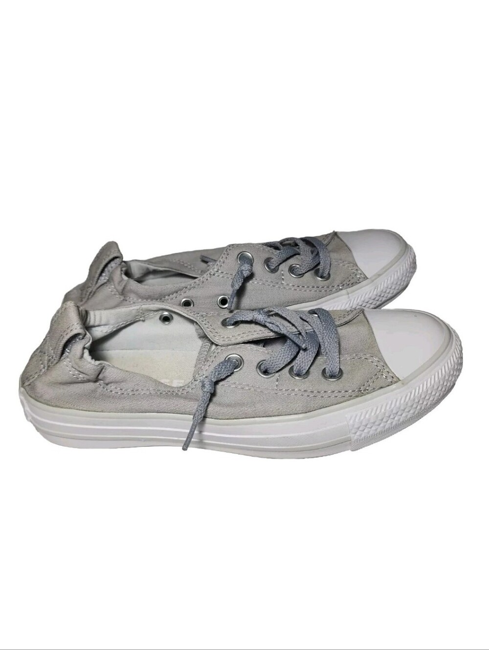 Women's Converse All Star Shoreline Stretch Heel Sneaker Shoes Gray Size 6.5 EUC
